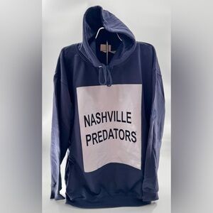 Nashville Predators Hoodie NHL Hockey Navy Pullover Sweatshirt NEW Fanatics
